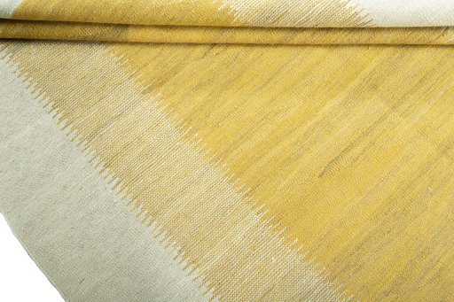 Full view of New Modern Design rug from Turkey, 208 × 159 cm in Yellow tones