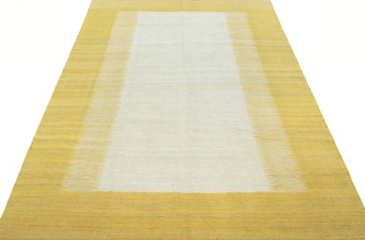 Close-up detail of New Modern Design rug from Turkey showing Wool weave