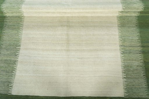 Full view of New Modern Design rug from Pakistan, 214 × 153 cm in Beige tones