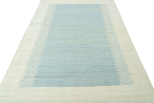 Close-up detail of New Modern Design rug from Turkey showing Wool weave
