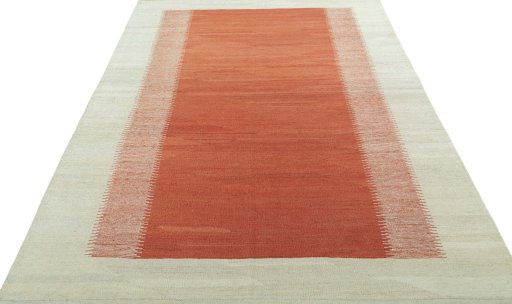 Close-up detail of New Modern Design rug from Turkey showing Wool weave