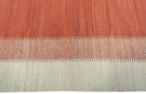 Close-up detail of New Modern Design rug from Turkey showing Wool weave