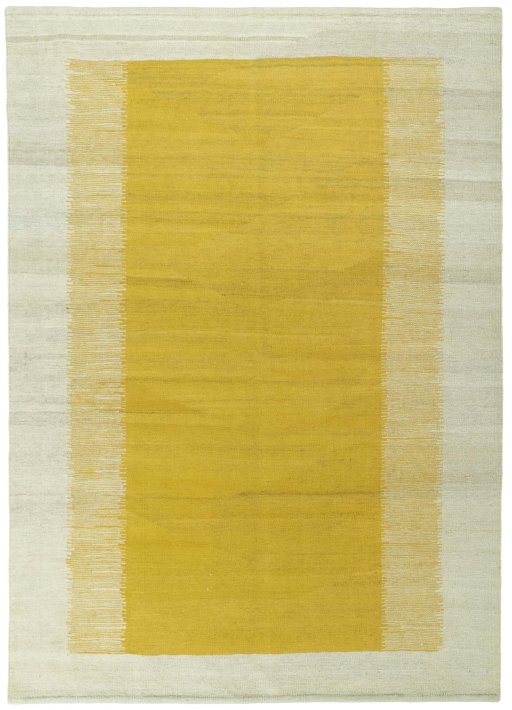 Full view of New Modern Design rug from Turkey, 243 × 173 cm in Yellow tones