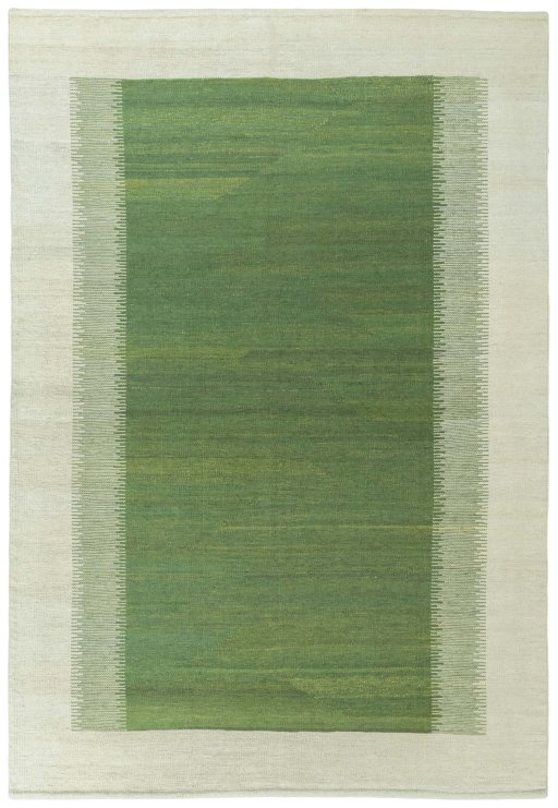 Full view of New Modern Design rug from Turkey, 255 × 175 cm in Green tones