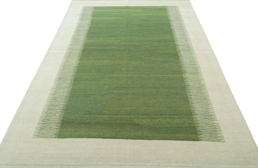 Close-up detail of New Modern Design rug from Turkey showing Wool weave