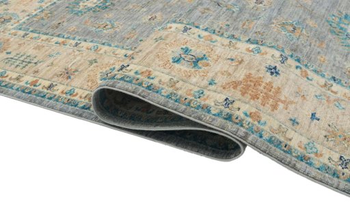 Close-up detail of New Farahan rug from Pakistan showing Wool weave
