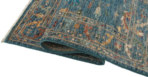 Close-up detail of New Farahan rug from Pakistan showing Wool weave