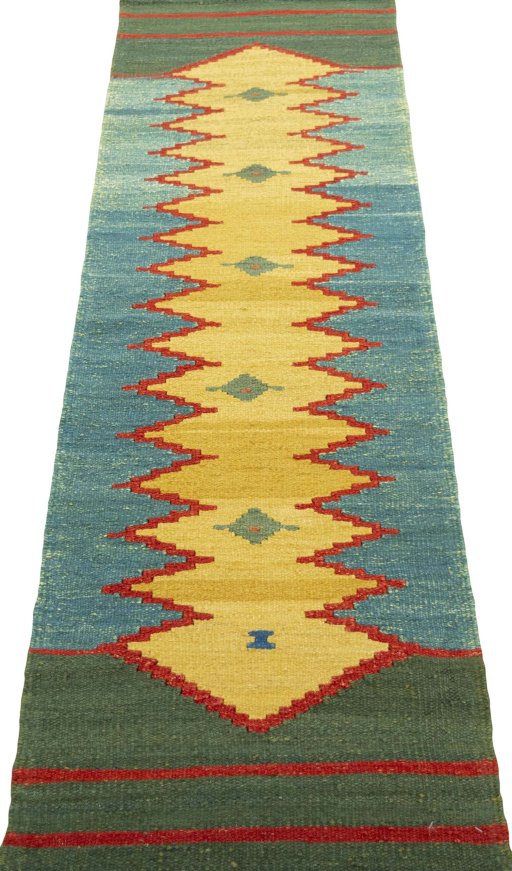 Close-up detail of New Modern Design rug from Turkey showing Wool weave
