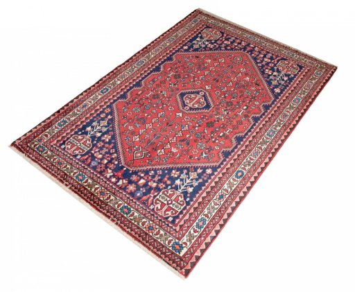 Surface texture of New Abadeh rug with natural Wool and intricate pattern