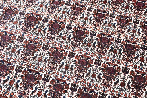 Central medallion detail of 1950s Abadeh rug from Iran / Persia