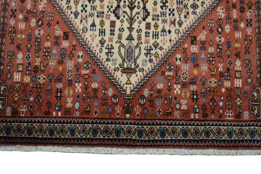 Central medallion detail of New Abadeh rug from Iran / Persia