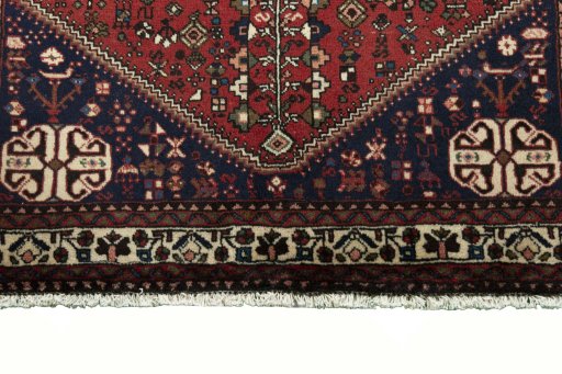 Central medallion detail of 2000s Abadeh rug from Iran / Persia
