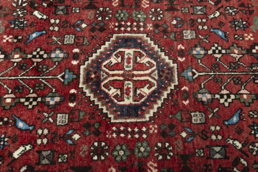 Central medallion detail of 2000s Abadeh rug from Iran / Persia