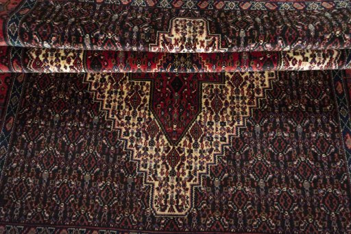 Full view of 1970s Afshar rug from Iran / Persia, 185 × 121 cm in Multi Color tones