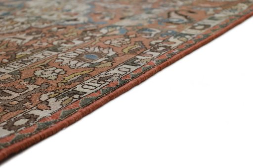 Central medallion detail of 1950s Bakhtiar rug from Iran / Persia
