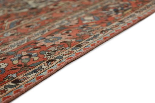 Central medallion detail of 1940s Bakhtiar rug from Iran / Persia