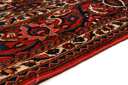 Central medallion detail of 1930s Bakhtiar rug from Iran / Persia