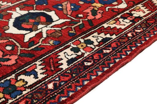 Central medallion detail of 1920s Bakhtiar rug from Iran / Persia
