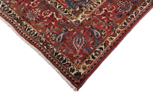 Central medallion detail of 1930s Bakhtiar rug from Iran / Persia