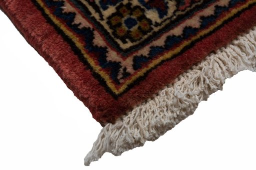 Full view of New Bakhtiar rug from Iran / Persia, 311 × 209 cm in Red tones