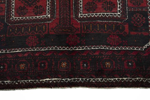 Central medallion detail of 2000s Baloch rug from Iran / Persia