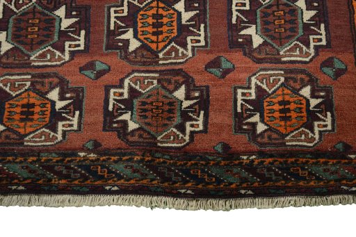 Central medallion detail of 2000s Baloch rug from Iran / Persia