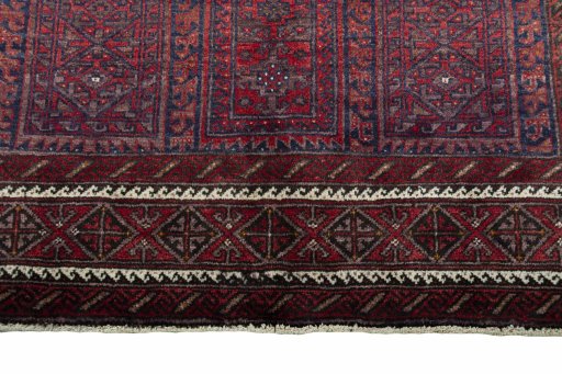 Central medallion detail of 2000s Baloch rug from Iran / Persia