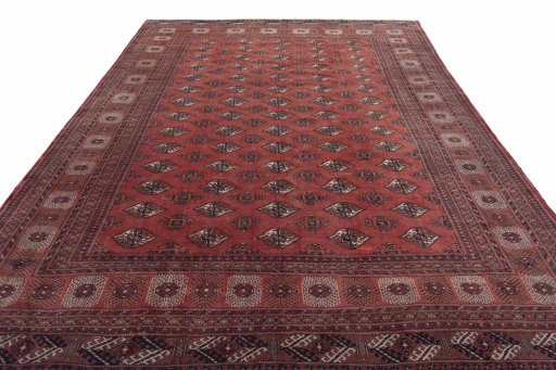 Surface texture of 2000s Baloch rug with natural Wool and intricate pattern