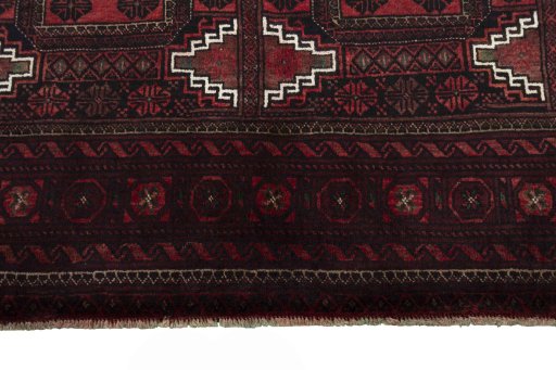 Central medallion detail of 2000s Baloch rug from Iran / Persia