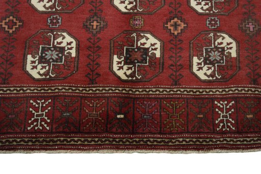 Central medallion detail of 2000s Baloch rug from Iran / Persia