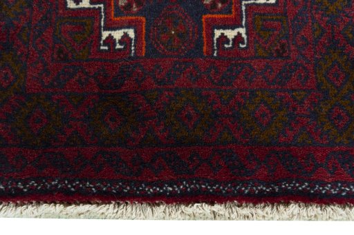 Central medallion detail of 2000s Baloch rug from Iran / Persia