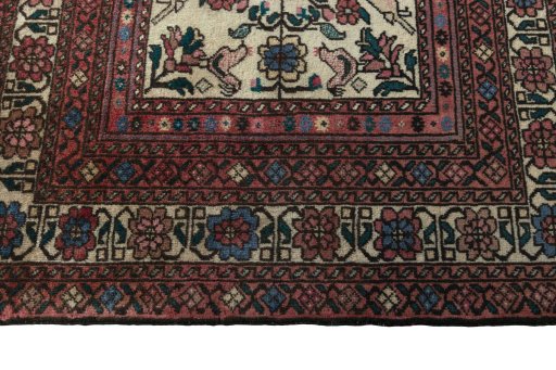 Central medallion detail of 2000s Baloch rug from Iran / Persia