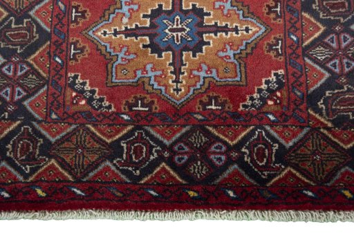 Central medallion detail of 2000s Baloch rug from Iran / Persia