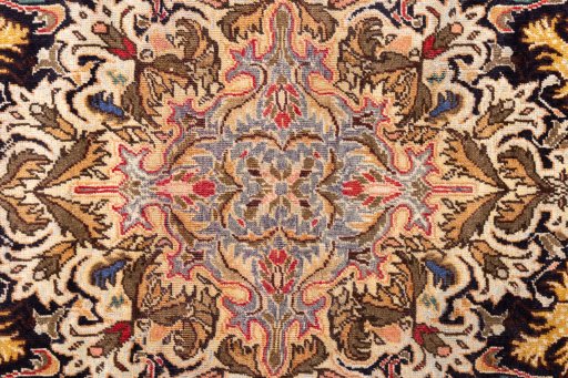 Full view of 1988s Baloch rug from Iran / Persia, 180 × 106 cm in Multi Color tones