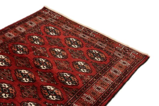 Surface texture of New Baloch rug with natural Wool and intricate pattern