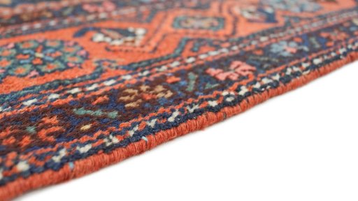 Central medallion detail of 1920s Hamedan rug from Iran / Persia