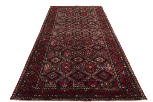Surface texture of 2000s Hamedan rug with natural Wool and intricate pattern