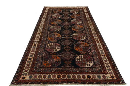 Surface texture of 2000s Hamedan rug with natural Wool and intricate pattern