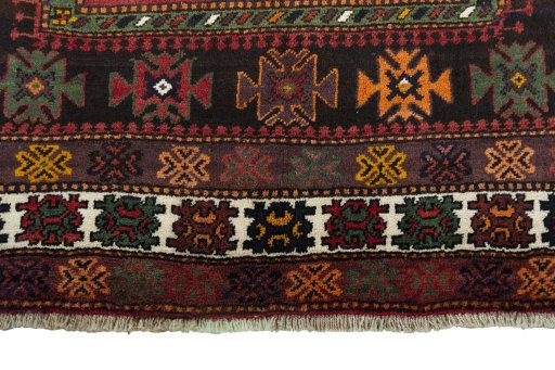 Central medallion detail of 2000s Hamedan rug from Iran / Persia