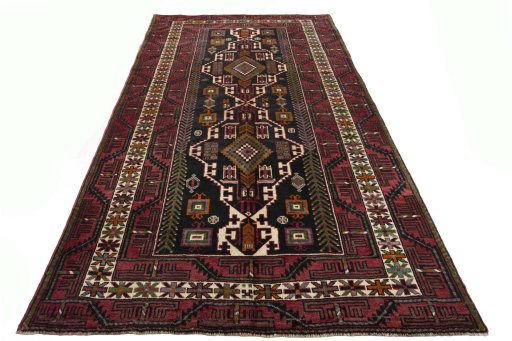 Surface texture of 2000s Hamedan rug with natural Wool and intricate pattern