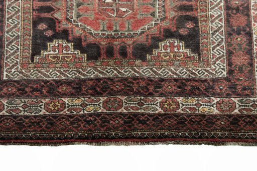 Central medallion detail of 2000s Hamedan rug from Iran / Persia