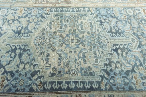 Central medallion detail of 1950s Hamedan rug from Iran / Persia
