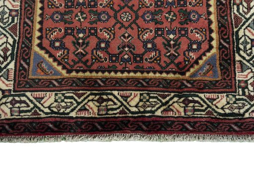 Central medallion detail of 2000s Hamedan rug from Iran / Persia
