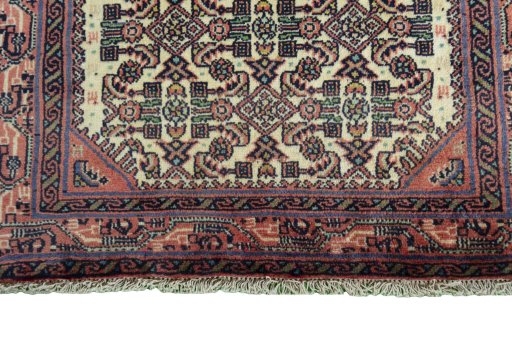Central medallion detail of 2000s Hamedan rug from Iran / Persia