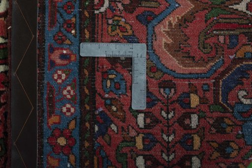 Surface texture of New Hamedan rug with natural Wool and intricate pattern