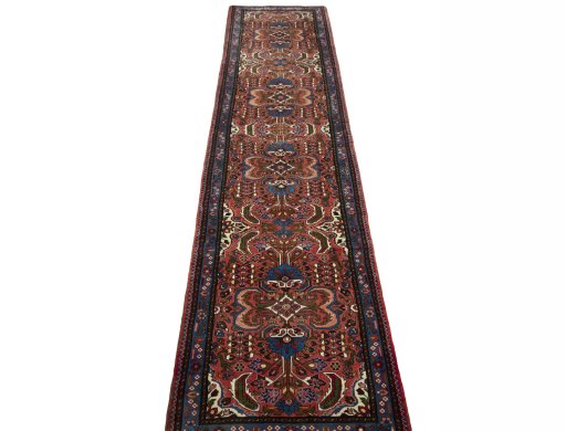 Surface texture of New Hamedan rug with natural Wool and intricate pattern