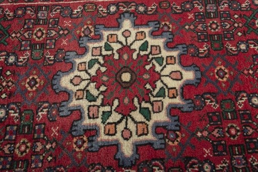 Central medallion detail of New Hamedan rug from Iran / Persia