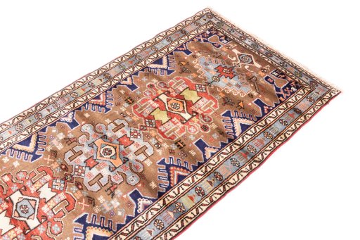 Surface texture of 1994s Hamedan rug with natural Wool and intricate pattern