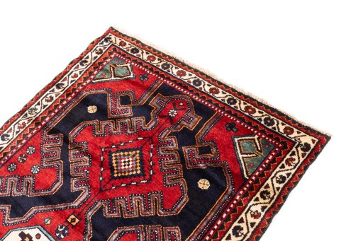 Surface texture of 1996s Hamedan rug with natural Wool and intricate pattern