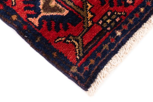 Central medallion detail of 1970s Hamedan rug from Iran / Persia